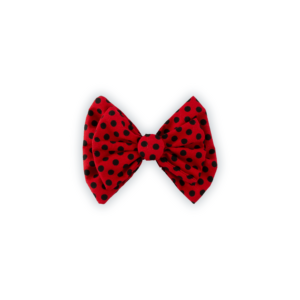 Bow - Red Polka Dots Pattern
